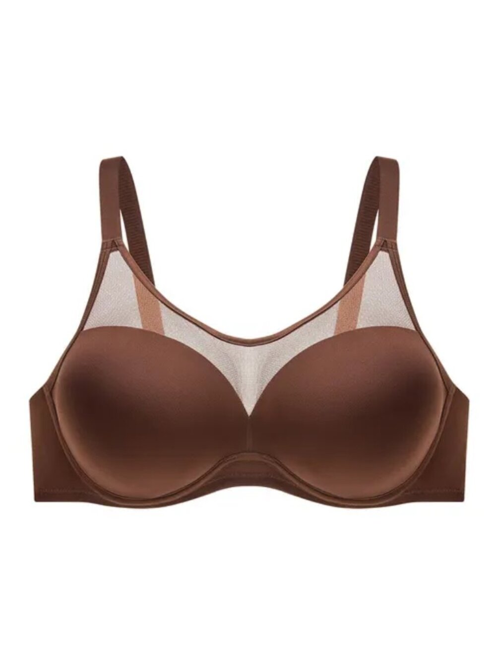 Understance Peek-Proof Uniwire Contour Full Coverage Bra Mocha